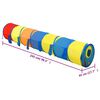 vidaXL Play Tunnel Multicolored 170T polyester, steel Large Foldable