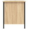 vidaXL Bedside Cabinet Set of 2 Sonoma Oak Engineered wood, Iron Medium