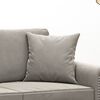vidaXL Throw Pillow Light Gray Velvet (100% polyester) 16 x 16 in