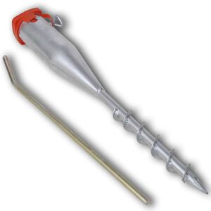 vidaXL Umbrella Stand Galvanized Steel Standard Sturdy Umbrella Stand