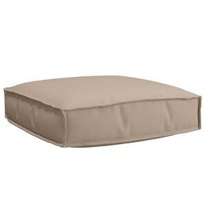 vidaXL Cushion Taupe 23.62 x 23.62 x 4.72 in Oxford Fabric