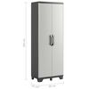 Keter Utility Cabinet Black and Gray Polypropylene Compact