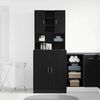 vidaXL Washing Machine Cabinet 2 pcs Black Oak