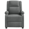 vidaXL Massage Recliner Dark Gray Fabric
