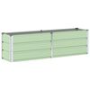 vidaXL Planter Green 62.99 x 15.75 x 17.72 in Steel