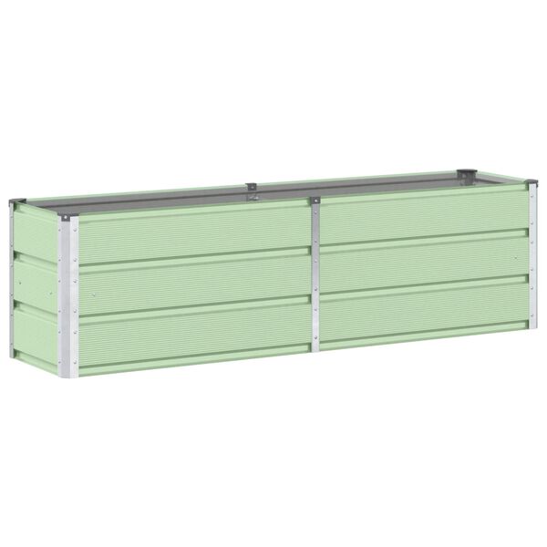 vidaXL Planter Green 62.99 x 15.75 x 17.72 in Steel
