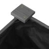 vidaXL Garden Raised Bed Grey Solid fir wood, Non-woven fabric Medium