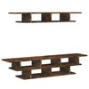 vidaXL TV Wall Unit Brown Oak Engineered Wood Medium Floating TV Unit