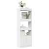vidaXL Highboard White Engineered wood 24.8x13.0x70.9 in Highboard