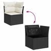vidaXL Garden Sofa Set Black PE Rattan Large Modular Garden Sofa Set