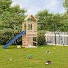 vidaXL Outdoor Playset Natural Wood Solid Pine Large Fits Many Kids