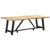 vidaXL Dining Table 94.5"x39.4"x29.9" Rough Mango Wood