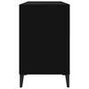 vidaXL Shoe Cabinet Black Engineered wood Medium Shoe Cabinet
