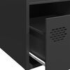 vidaXL Highboard Black Cold-rolled steel 13.8 x 15.2 x 40.7 in Highboard