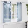 vidaXL Voile Curtains with Loops 2 pcs Royal Blue 55.1x55.1"