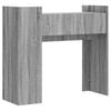 vidaXL Console Table Grey Sonoma Engineered Wood 39.4 x 13.8 x 35.4 in
