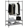 vidaXL Clothes Rack Grey Sonoma Engineered wood, metal Compact