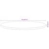 vidaXL Table Top Natural Acacia Solid acacia wood 27.6 in Diameter