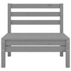 vidaXL Garden Lounge Set Grey Solid Pinewood Medium Modular