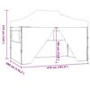 vidaXL Party Tent Steel Blue 600D Oxford fabric with PVC coating 10x13 ft