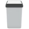 vidaXL Dual Bin White 2x6.6 gal