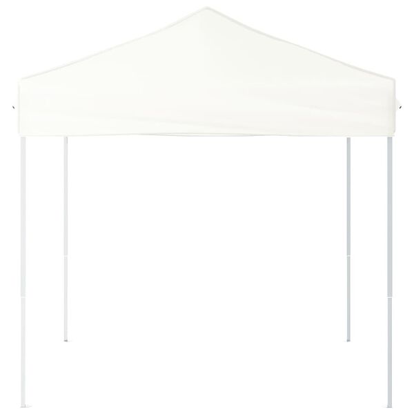 vidaXL Party Tent White 210D oxford fabric with silver coating, steel
