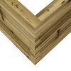 vidaXL Garden Planter Natural Wood Vacuum pressure treated pinewood Medium