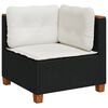 vidaXL Garden Sofa Set Black