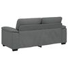 vidaXL 2-seater Sofa Dark Grey Polyester, Metal, Plywood, Solid Wood