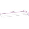 vidaXL Floating Shelf Different Colors Solid Acacia Wood