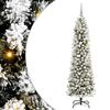 vidaXL Artificial Christmas Tree with 300 LEDs White 82.68 in