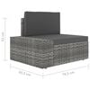 vidaXL Garden Lounge Set Grey and Anthracite