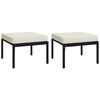 vidaXL Patio Lounge Set Black and Sand Powder-Coated Steel Large Modular