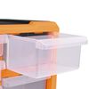 vidaXL Multi-drawer Organizers with 12 Drawers 2 pcs 10.4"x6.3"x10.2"