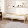 vidaXL Day Bed Natural Pine Solid Pinewood Single