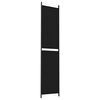 vidaXL 3-Panel Room Divider Black 59.1"x86.6" Fabric