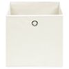 vidaXL Storage Box Set of 4 White Non-woven fabric (100% polyester)