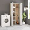 vidaXL Storage Cabinet White and Sonoma Oak Engineered wood