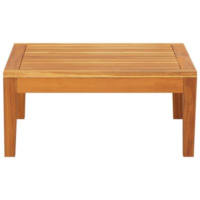 vidaXL Patio Table 25.2"x25.2"x11.4" Solid Acacia Wood