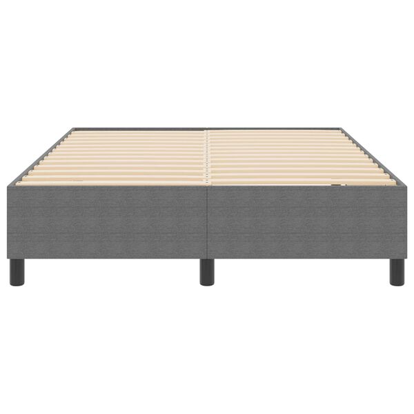vidaXL Platform Bed Frame Light Grey 62.99 x 78.74 in Fabric