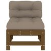 vidaXL Middle Sofa Honey brown Solid pine wood, Plywood Medium Modular