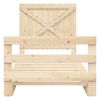 vidaXL Bed Frame natural pine Solid pinewood Single Bed Frame