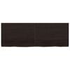 vidaXL Bathroom Countertop Dark Brown 55.1 x 19.7 x (0.8-2.4) " Treated Solid Wood