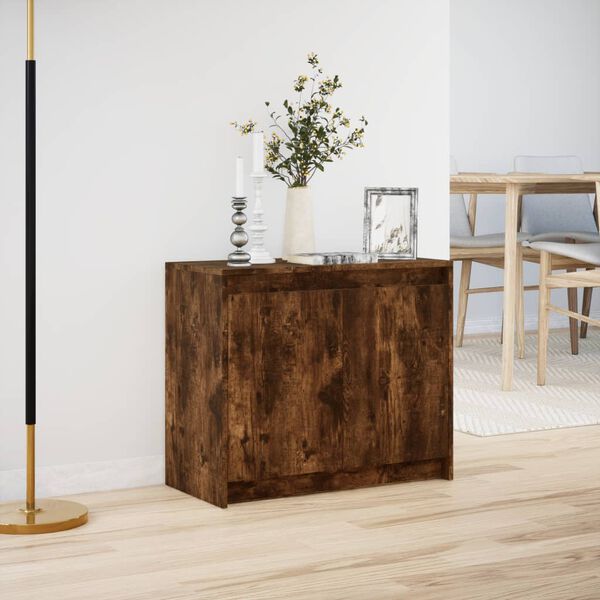 vidaXL Sideboard Smoked oak Engineered wood Medium Sideboard
