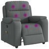 vidaXL Massage Recliner Chair Dark Gray