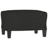 vidaXL Sofa Chair With Footstool Black