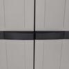 vidaXL Outdoor Storage Cabinet Grey and Black 100% Polypropylene (PP)