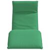 vidaXL Folding Sun lounger Green 68.9x21.3x3.3" Oxford Fabric