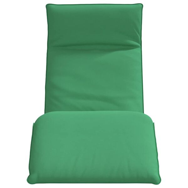 vidaXL Folding Sun lounger Green 68.9x21.3x3.3" Oxford Fabric