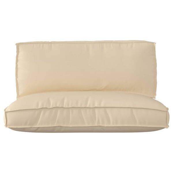 vidaXL Pallet Cushion Set 2 pcs Beige Oxford Fabric